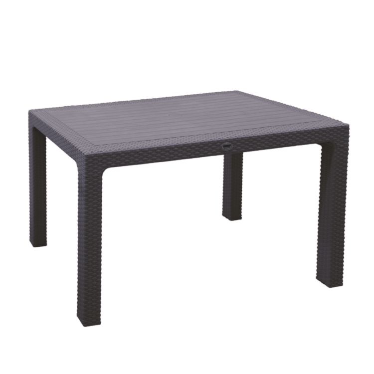 პლასტმასის მაგიდა R010 70x120 მუქი ყავისფერი სურათი