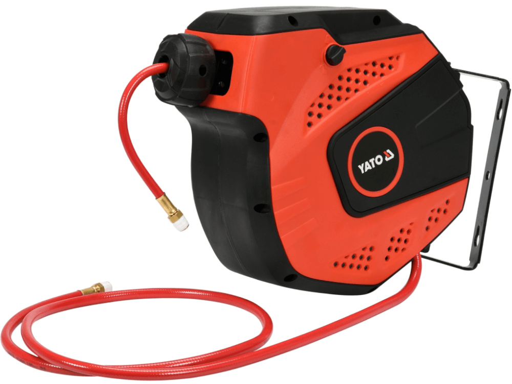 კომპრესორის შლანგი ბარაბნით YATO YT-24243 • 14 მ სიგრძე • 1/4" ზომა სურათი