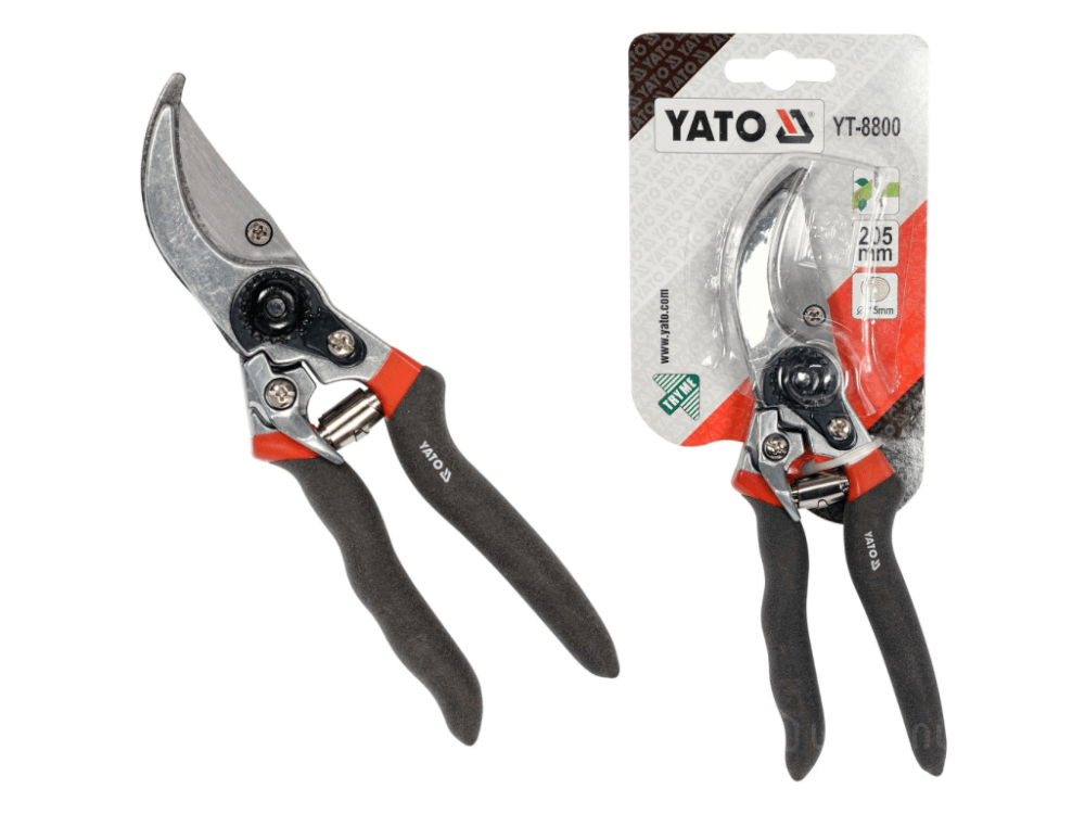ვაზის მაკრატელი YATO YT-8800 • სიგრძე 205 მმ • ჭრის დიაპაზონი 15 მმ • პოლონური ხარისხი სურათი