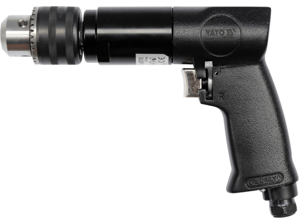 ჰაერზე მომუშავე დრელი YATO YT-09702 • 10მმ • 0.63MPa წნევა • პროფესიონალური პნევმატური ინსტრუმენტი სურათი