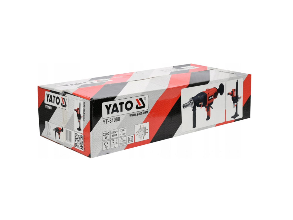ვერტიკალური ელექტრობურღი YATO YT-81980 • 2200W სიმძლავრე • რკინაბეტონისთვის • წყლის გაგრილებით სურათი
