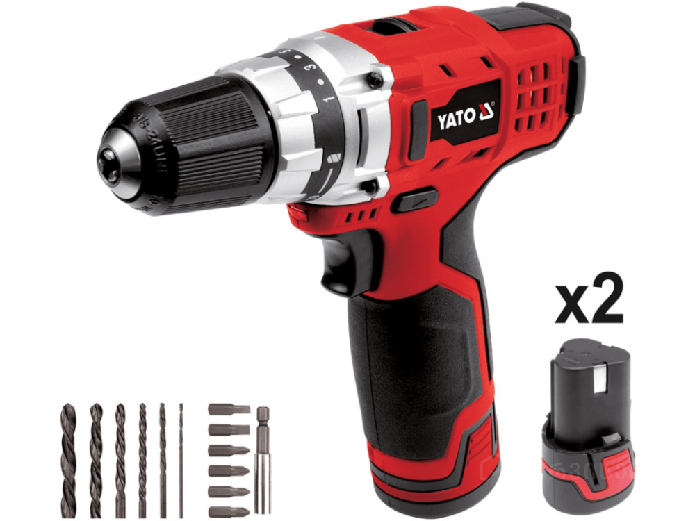 ელექტრო სახრახნისი (შურუპავიორტი) YATO YT-82851 • 10.8V • 24Nm ბრუნვის მომენტი • 2 ბატარეა • კომპაქტური და მძლავრი სურათი