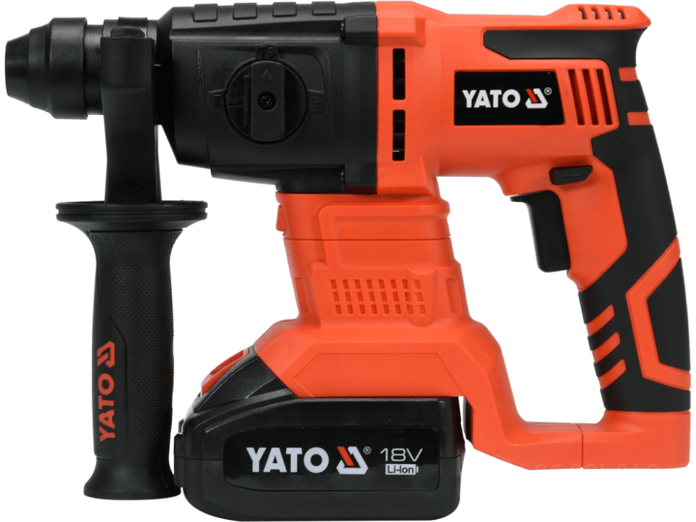 ელექტრო ჩაქუჩი (პერფორატორი) ელემენტით YATO YT-82770 • 18V ბატარეა • 2J დარტყმის ძალა • 4800 დარტყმა/წთ სურათი