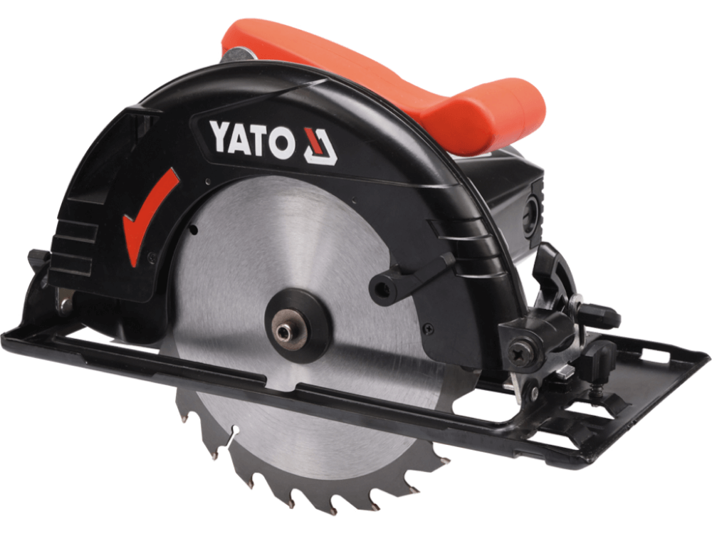 ელექტრო ცირკული ხერხი YATO YT-82150 • 1300W სიმძლავრე • 68 მმ ჭრის სიღრმე • 190 მმ დისკო სურათი