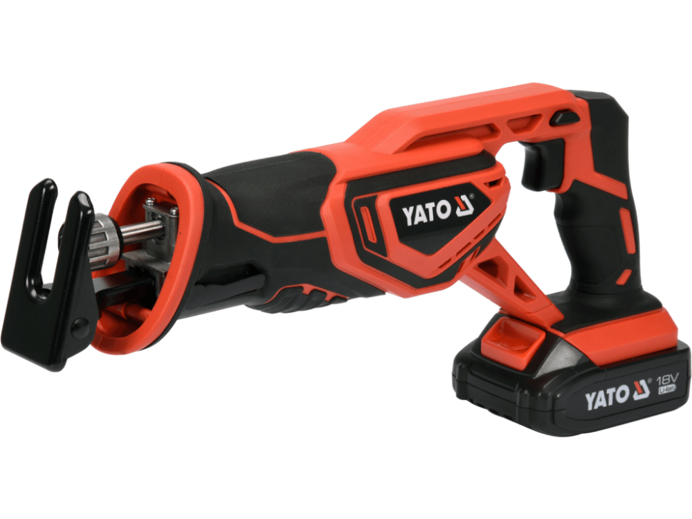 ელექტრო ხერხი ელემენტით YATO YT-82814 • 18V ელემენტი • 3000 ბრუნი/წთ • ხისა და მეტალის ჭრისთვის სურათი