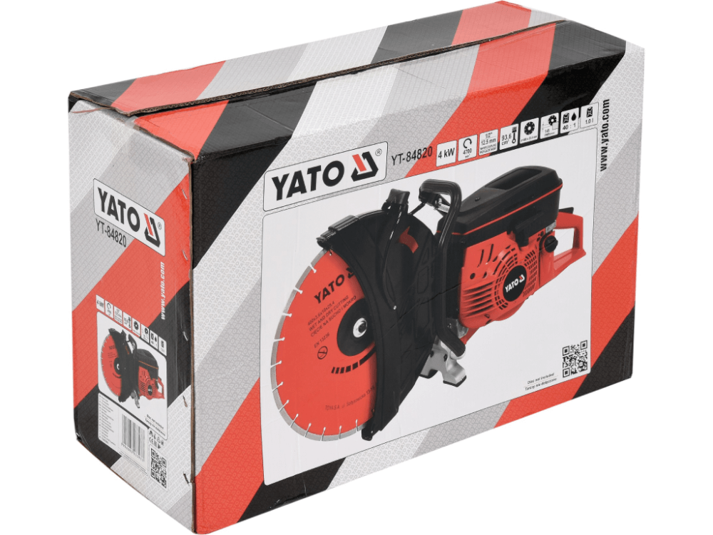 ბეტონის საჭრელი ნებზო ხერხი YATO YT-84820 • 4KW სიმძლავრე • 145 მმ დისკო • 4500 ბრუნი/წთ სურათი