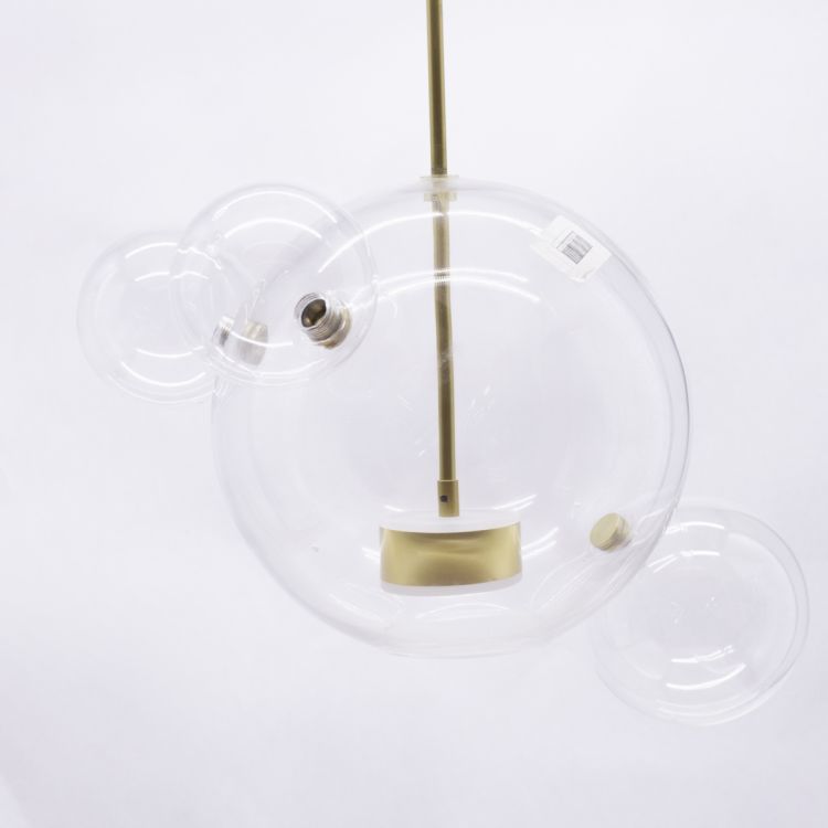 ჭერის სანათი SOLE 9214P-3 გამჭვირვალე მინა სურათი