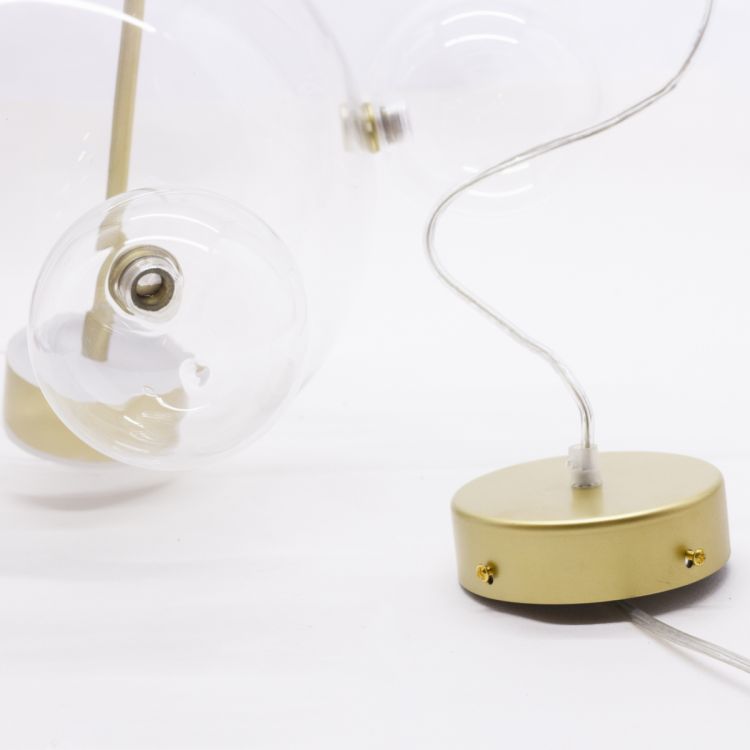 ჭერის სანათი SOLE 9214P-3 გამჭვირვალე მინა სურათი