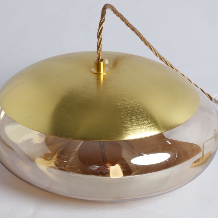 ჭერის სანათი SOLE 9966P/D ოქროსფერი/ქარვისფერი სურათი