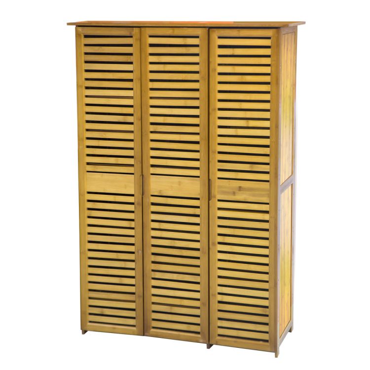 ფეხსაცმლის თარო ბამბუკით 96*33*138 MH-11001 სურათი