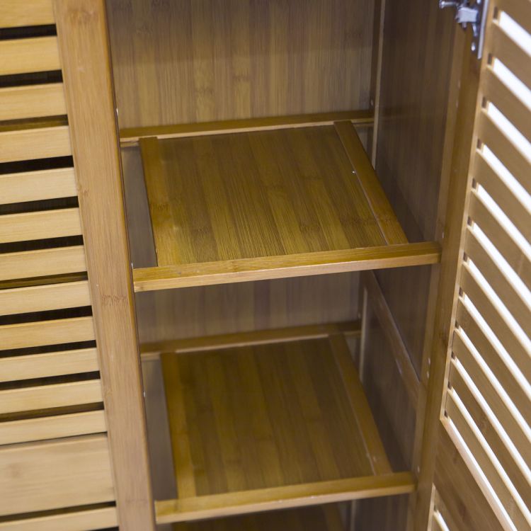 ფეხსაცმლის თარო ბამბუკით 96*33*138 MH-11001 სურათი