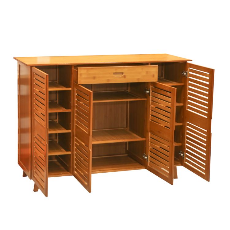 ფეხსაცმლის თარო ბამბუკით 126*31*90 MH-11004 სურათი