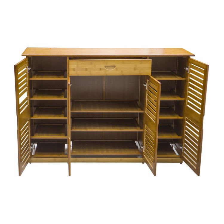 ფეხსაცმლის თარო ბამბუკის 126*33*85 MH-11003 სურათი