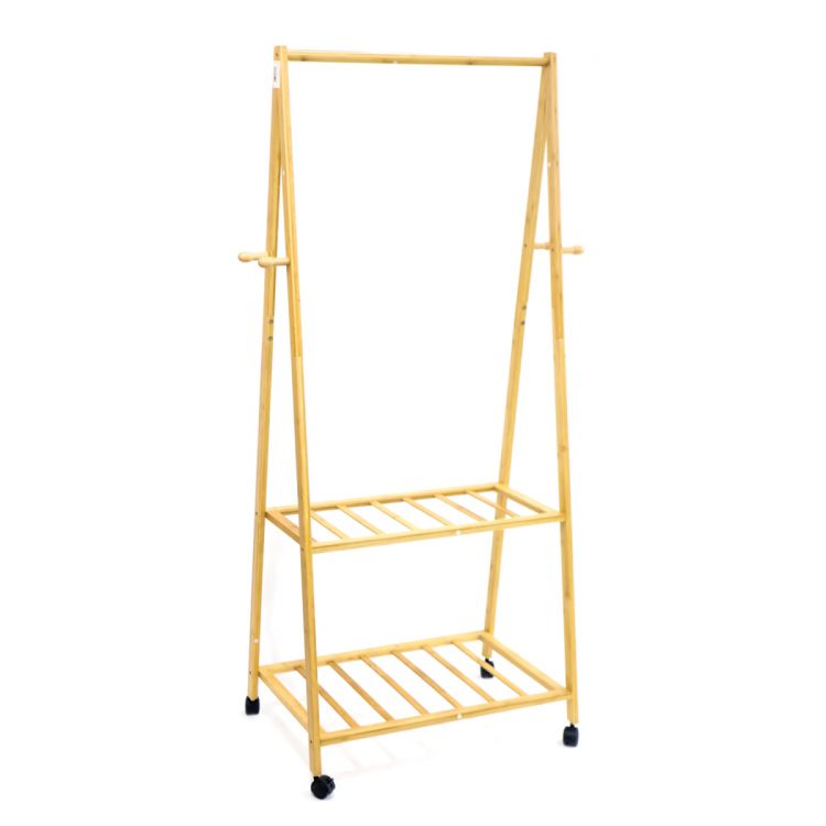 ტანსაცმლის საკიდი ბამბუკის 164*69*44 სურათი