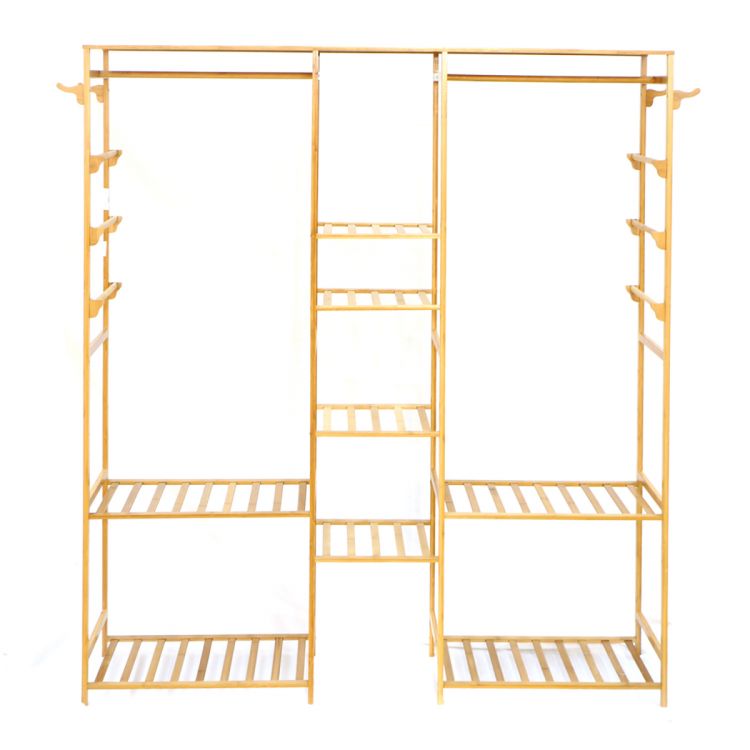 ტანსაცმლის საკიდი ბამბუკის 164*34*150  სმ სურათი