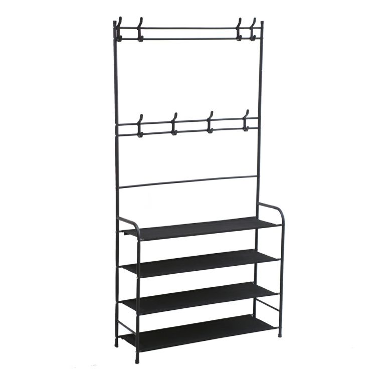 ტანსაცმლის საკიდი ნაჭრის თაროთი 80 სმ, 4 ფენა MH-15925 სურათი