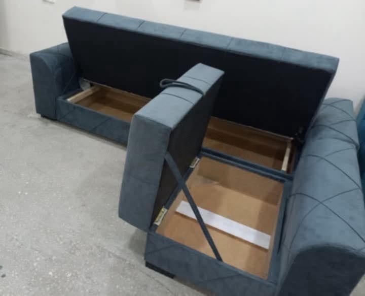 კუთხის გასაშლელი დივნები შეკვეთით – ხის მყარი კონსტრუქციით სურათი