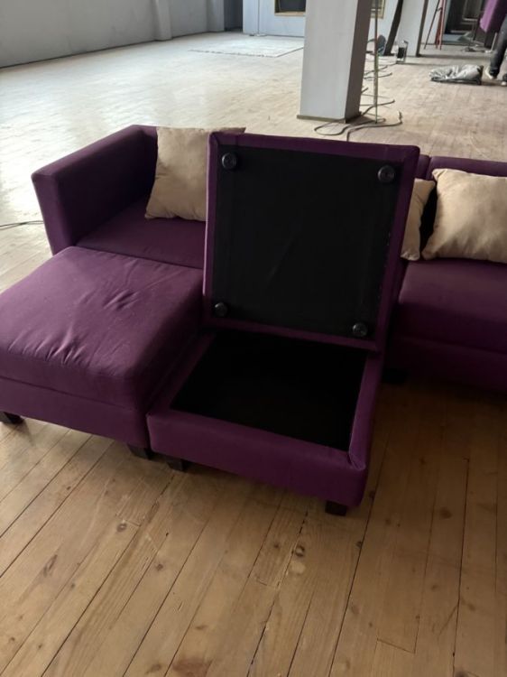 იყიდება ტაივანური კუთხის დივანი – მრავალფუნქციური სათავსოებით სურათი