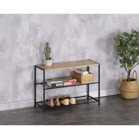 ფეხსაცმლის თარო მდფ MEISTER 2 იანი 63*30*43CM XJ633043A სურათი