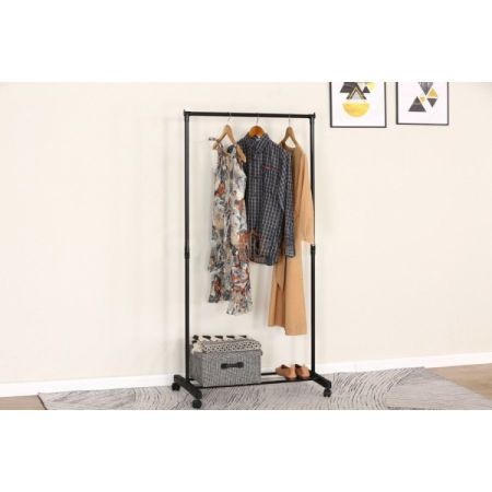 ტანსაცმლის ჩამოსაკიდი გორგოლაჭებით MEISTER 74.5*41.5*157CM Y სურათი