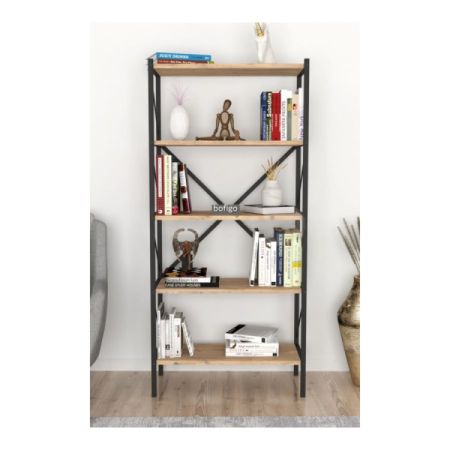 თარო, 5-დონიანი, ფიჭვის ფაქტურით სურათი