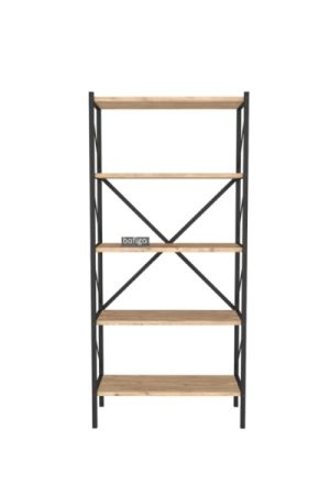 თარო, 5-დონიანი, ფიჭვის ფაქტურით სურათი