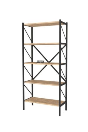 თარო, 5-დონიანი, ფიჭვის ფაქტურით სურათი