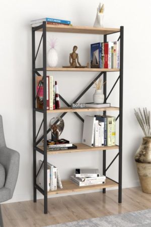 თარო, 5-დონიანი, ფიჭვის ფაქტურით სურათი