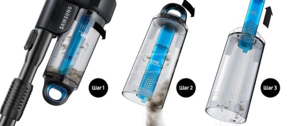 მტვერსასრუტი SAMSUNG VC20M251AWB/EV (2000 W, 460 W, 2,5 L) სურათი