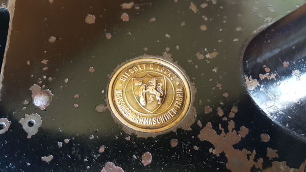 Biesolt locke Meissen საკერავი მანქანა 1890 წლის გამოშვების სურათი