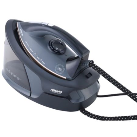 ორთქლის უთო Arshia PP050-3263, 2400W, 1.5L, Steam Iron, Blue სურათი
