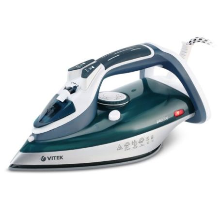 ორთქლის უთო Vitek VT-8306 G, 2400W, 0.35L, Steam Iron, Green სურათი