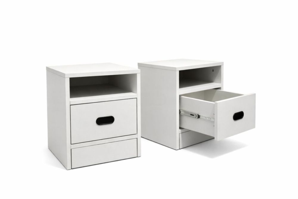 კლასიკური თეთრი ტუმბო ოქროსფერი დეკორით – ელეგანტურობა თქვენს საძინებელში სურათი