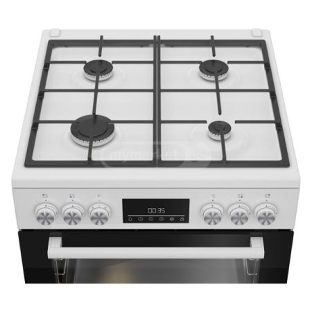გაზქურა Beko FBM 62330 GWDTN, 4 Gas, Gas Cooker, White სურათი