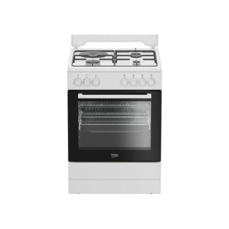 გაზქურა Beko FBE63131WCS, 3 Gas + 1 electric, Gas Cooker, Wh სურათი