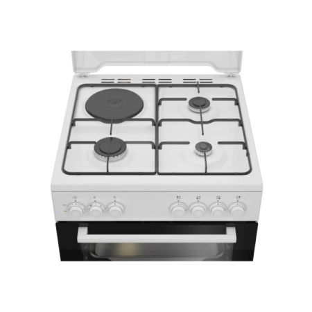 გაზქურა Beko FBE63131WCS, 3 Gas + 1 electric, Gas Cooker, Wh სურათი