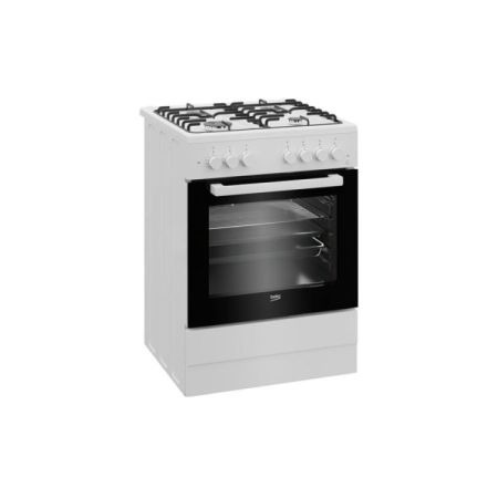 გაზქურა Beko FBE62120WD, 4Gas, Gas Cooker, White სურათი