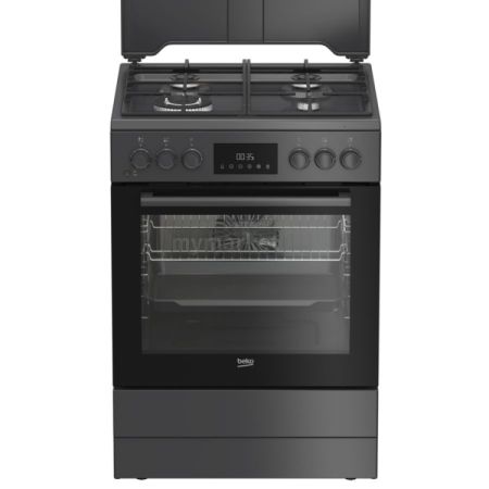 გაზქურა Beko FBSM62320SAC, 4 Gas, Gas Cooker, Anthracite სურათი