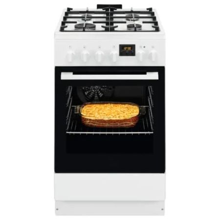 კომბინირებული გაზქურა ELECTROLUX LKK520211W 4 კონფორით თეთრი სურათი