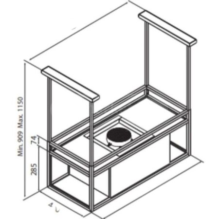 გამწოვი Airforce QBIC I C S48HE, 656m³/h, Black სურათი