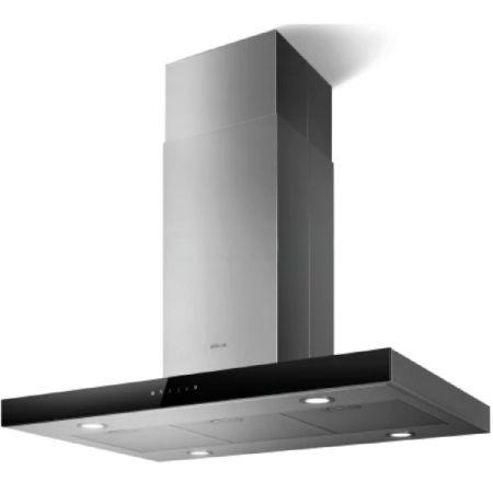 გამწოვი Elica JOY ISLAND BLIX A/90, 1000m³/h, Hood, Black/Si სურათი