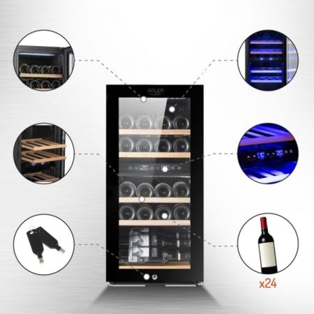 ღვინის მაცივარი ADLER AD8080 სურათი