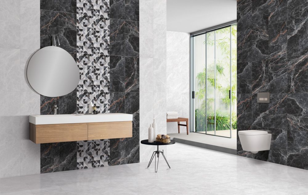 კედლის ფილა Anka PAMIRA BLACK DECOR 30x60 დეკორი სურათი