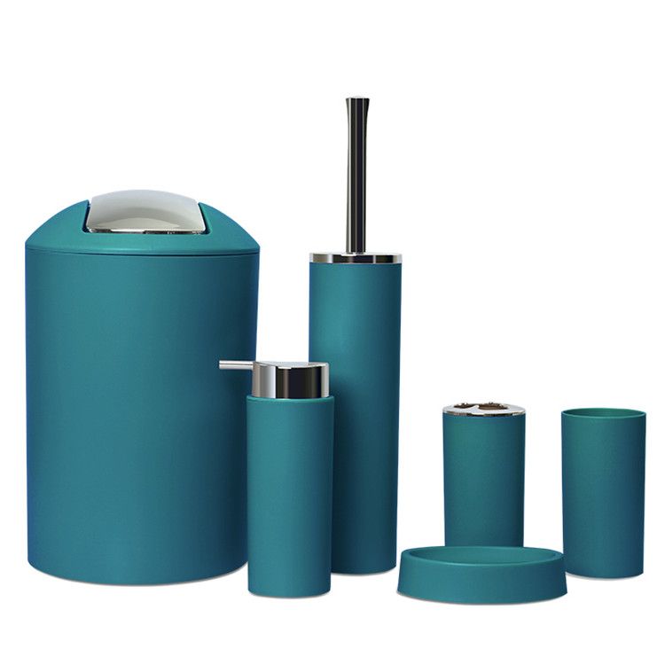 აბაზანის აქსესუარების კომპლექტი 6-ლი 3315 მუქი მწვანე სურათი