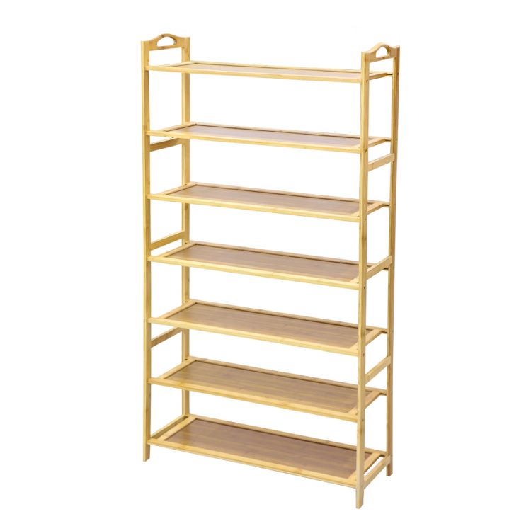 ფეხსაცმლის თარო ბამბუკი 7 იანი 70*24*128 სურათი