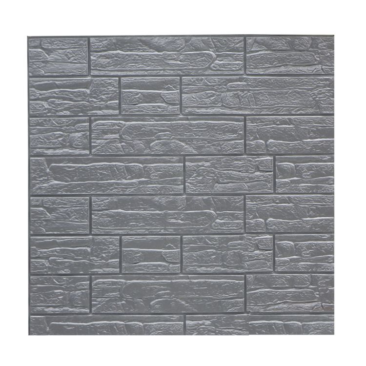 თვითწებვადი კედლის საფარი JS-cs-2 silver grey 70cm*70cm*0.5cm