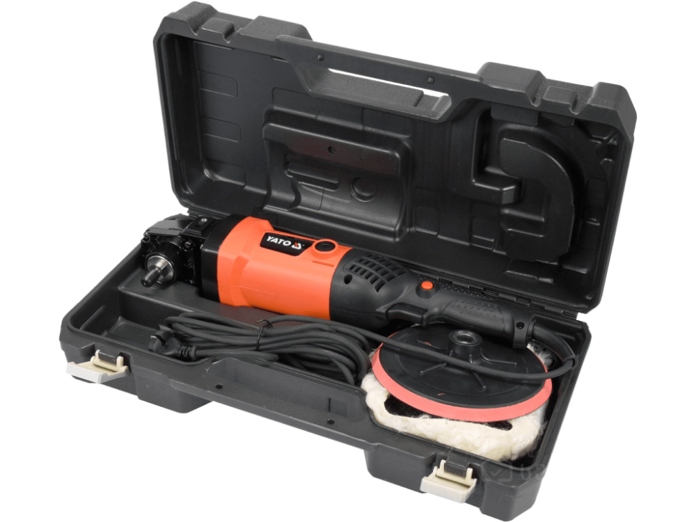 საპრიალებელი კუთხსახეხი (ბალგარკა) YATO YT-82195 • 1200W სიმძლავრე • 180 მმ დისკო • 600–3000 ბრუნი/წთ სურათი