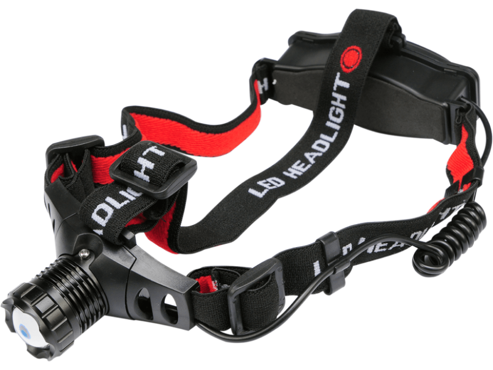 შუბლზე გასაკრავი ფანარი YATO YT-08590 • კომპაქტური • 3 განათების რეჟიმით • ელემენტებზე მომუშავე სურათი