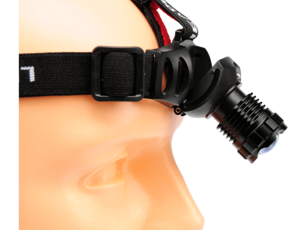 შუბლზე გასაკრავი ფანარი YATO YT-08590 • კომპაქტური • 3 განათების რეჟიმით • ელემენტებზე მომუშავე სურათი