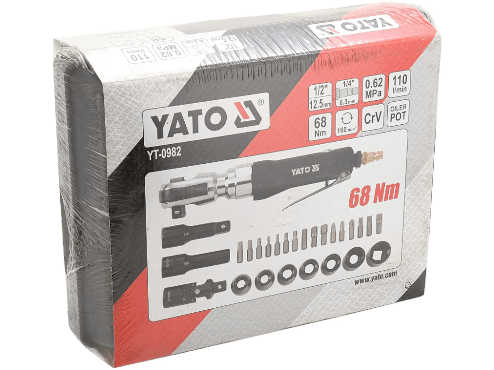 ქანჩის პნევმატური მოსახსნელი YATO YT-0982 • 68Nm ბრუნვით • გამძლე კონსტრუქცია • ტექნიკური სიზუსტისთვის სურათი